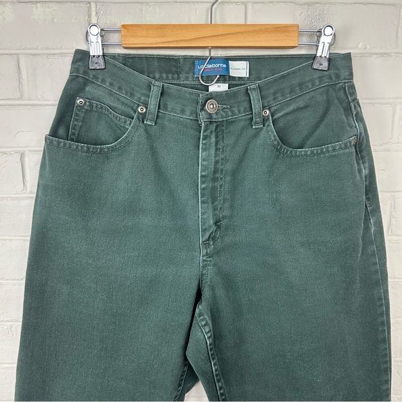 Vintage Liz Claiborne Lizwear Green Classic Fit Jeans Size 10 - Picture 3 of 8